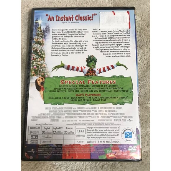 How The Grinch Stole Christmas DVD Collectors Edition With Jim Carrey PG - Picture 2 of 6